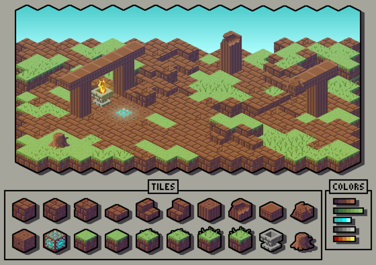 I will create pixel art tileset sprite sheet video game pixel background rpg tileset