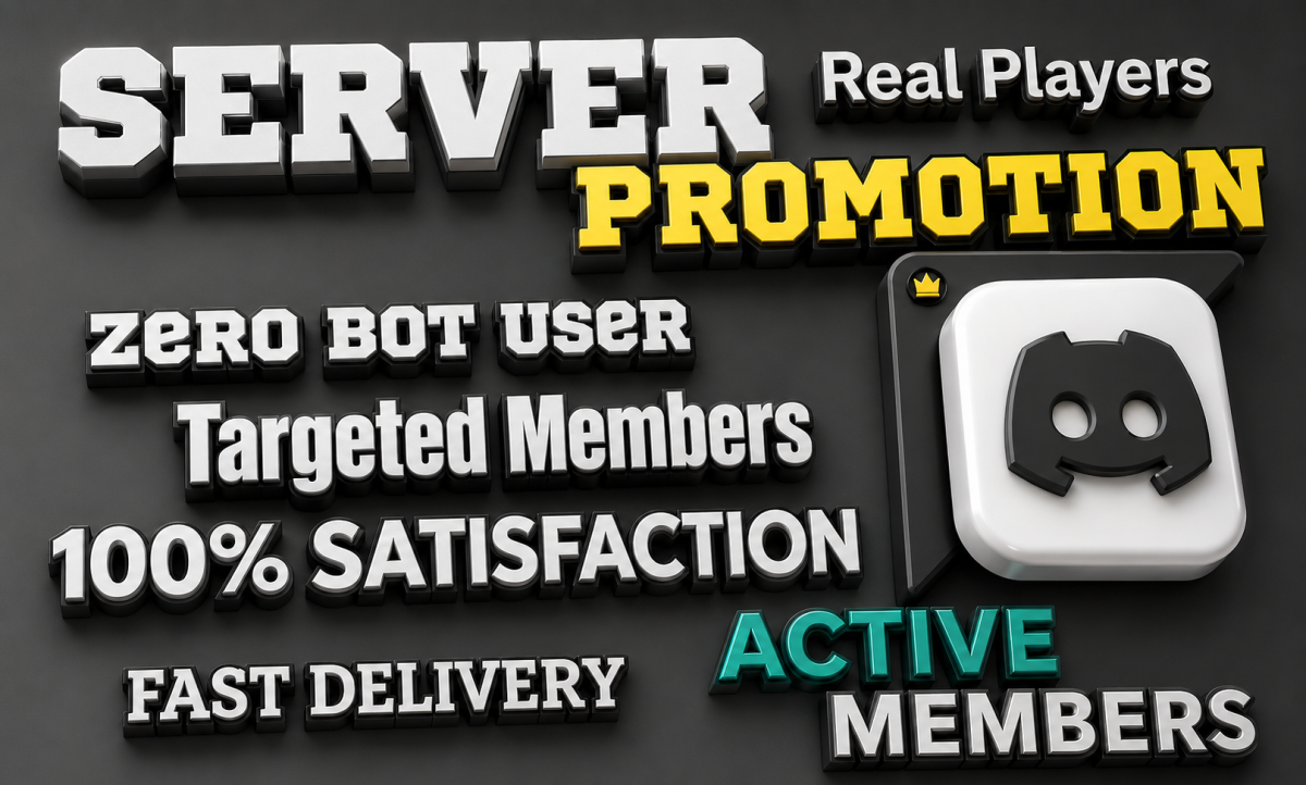 I will do discord server promotion, discord growth, discord ads, game promotion