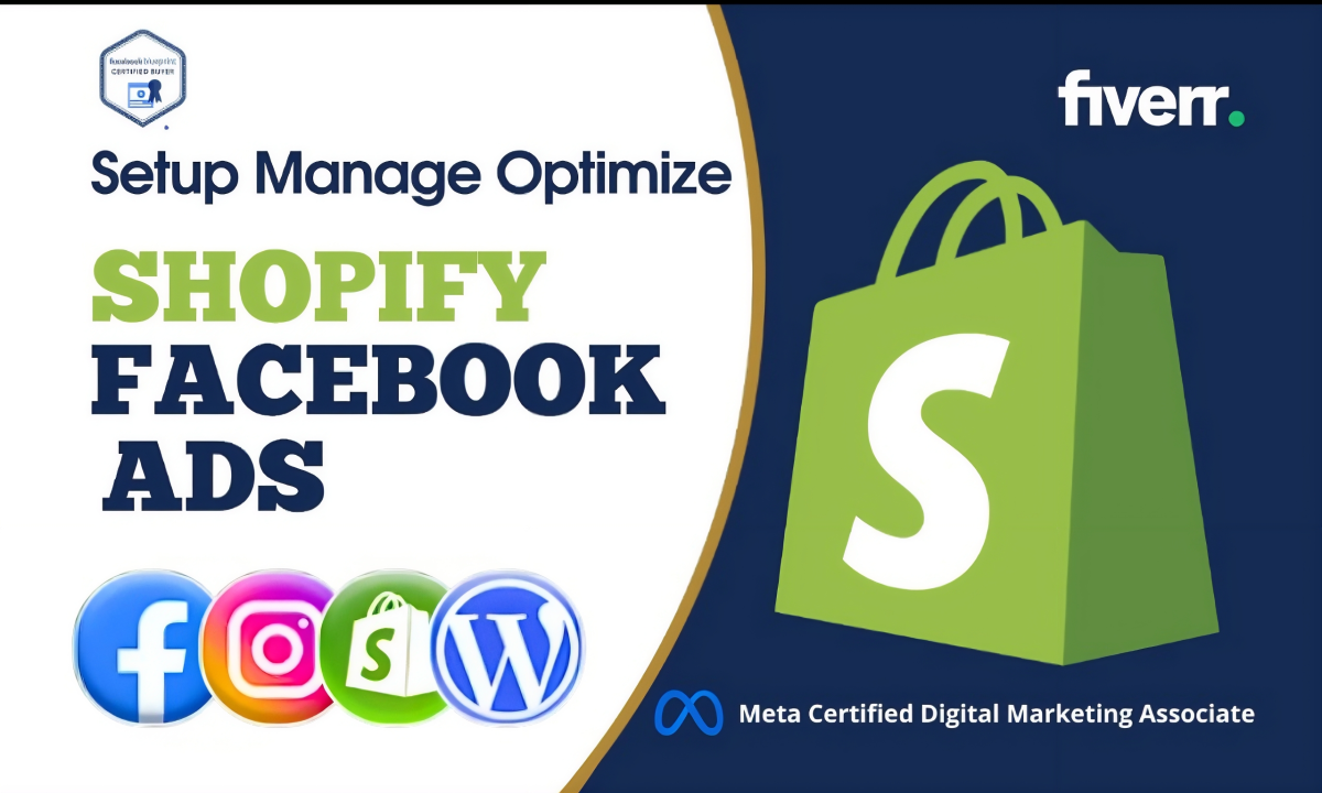 I will set up Shopify Facebook Ads Campaign, FB Advertising, Instagram Ads, FB Marketing