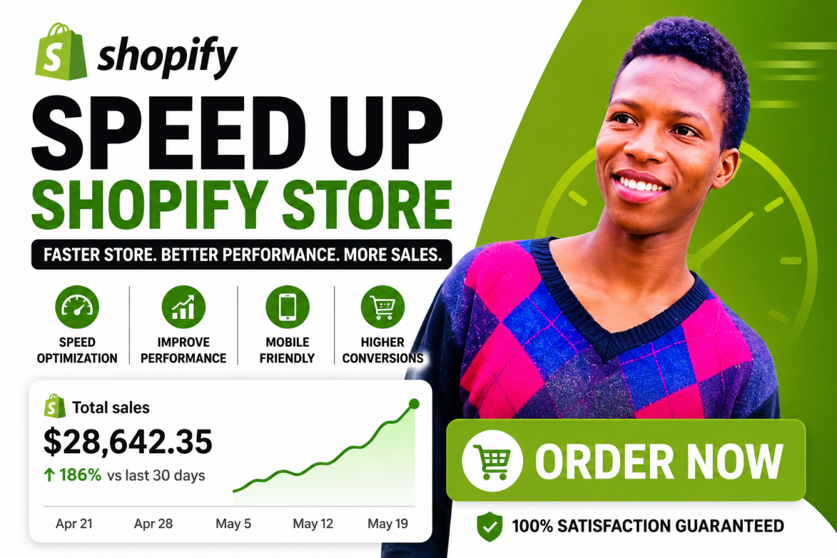 I will do shopify speed optimization and fix slow loading issues