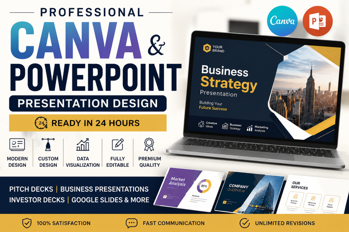 I will design power point presentation for elearning, webinar and online training
