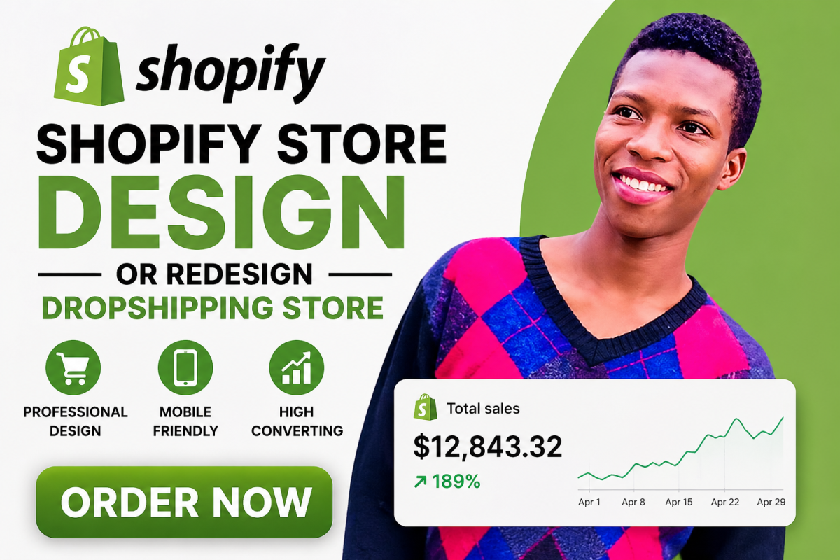 I will build a professional shopify store or redesign your shopify website