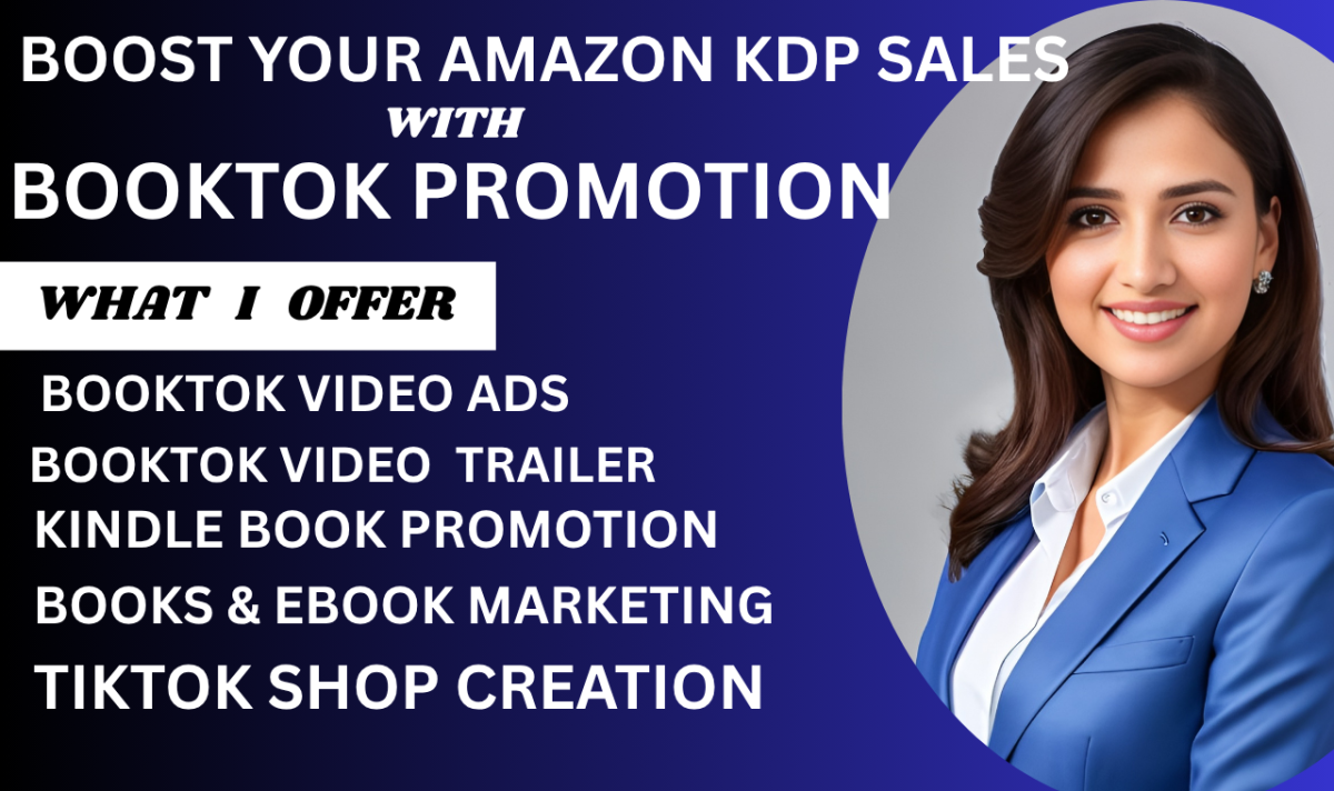 I will boost your amazon KDP ranking with viral booktok promotion tiktok shop