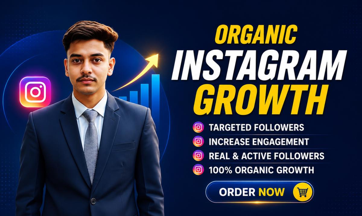 I will do super fast instagram organic growth with real active followers
