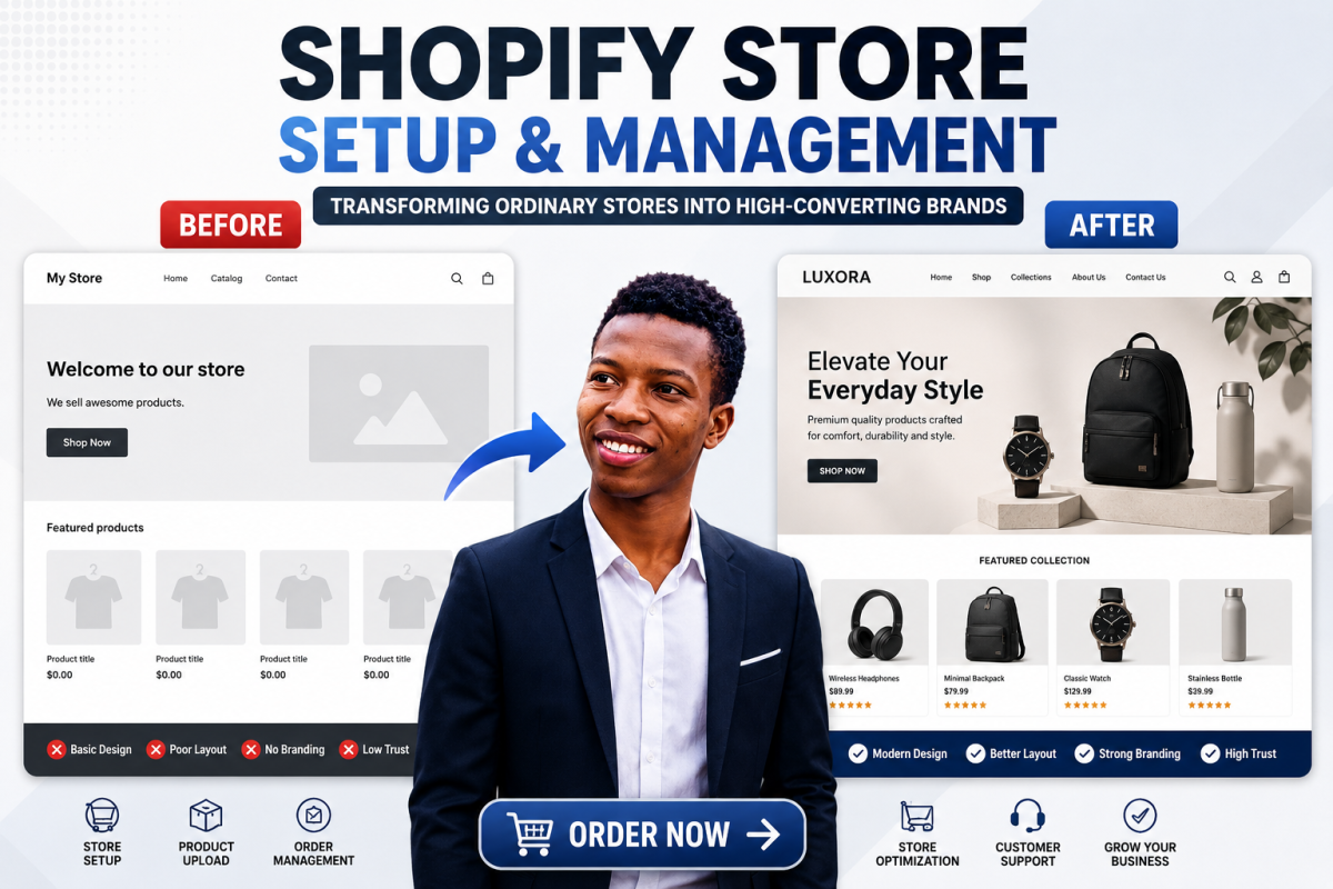 I will be your shopify virtual assistant and shopify store manager