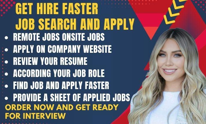 I will do job search and apply for jobs, remote jobs job hunt as your reverse recruiter