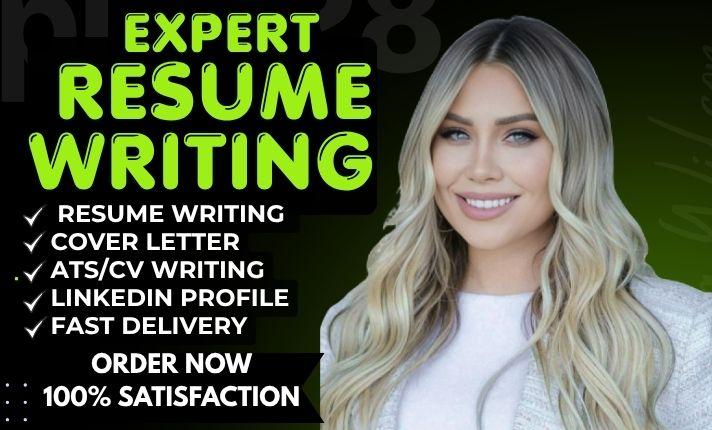 I will write ats friendly resume, CV, cover letter and linkedin optimization