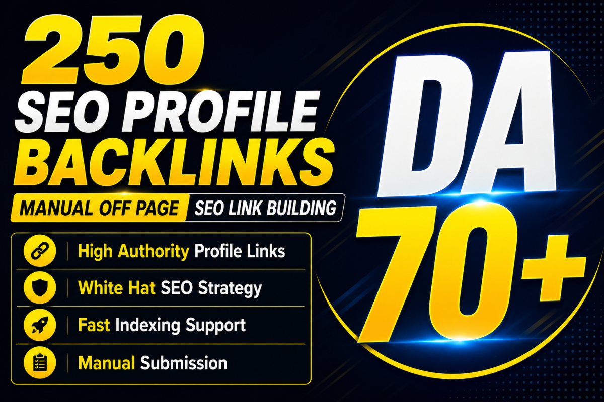 I will build manual SEO profile backlinks high da dofollow links