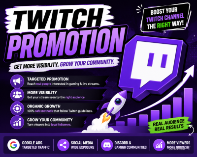 promote your twitch channel to boost real live viewers