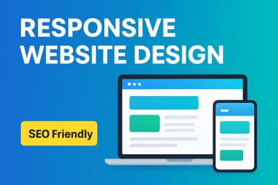 I will design a responsive business, portfolio, or landing page website