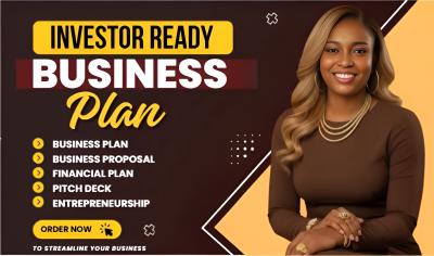 I will write investor ready business plan for funding and loans