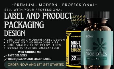 I will create stunning packaging design with 3d mockups fast