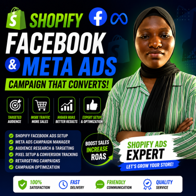I will create high converting shopify facebook ads campaign