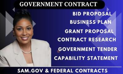 I will help secure government contracts and funding through expert proposal writing