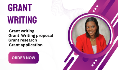 I will do grant research grant proposal small business grant writing non profit grant