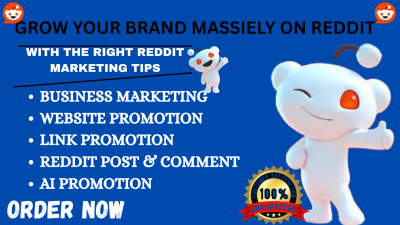I will do reddit seo post for business ai app saas ecommerce product website promotion