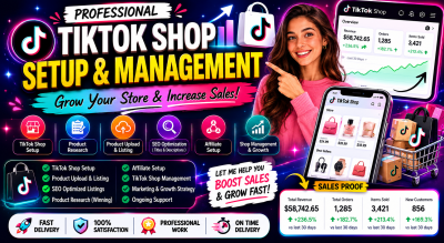 I will setup tiktok shop SEO , product listing and tiktok shop marketing for your store