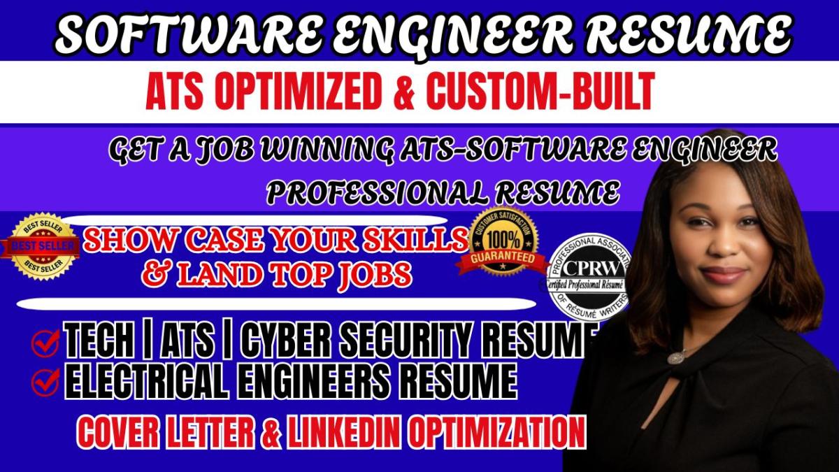 I will write ats software engineer, tech, IT, faang, developer resume waiting