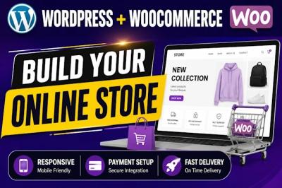 I will build redesign or customize a wordpress woocommerce website