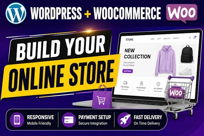I will build redesign or customize a wordpress woocommerce website