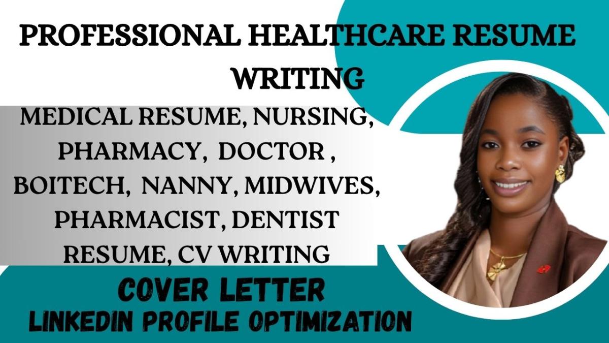 I will ats healthcare resume, pharmacy, medical, nursing CV and cover letter