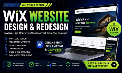 I will create wix website design landing page wix ecommerce store wix development