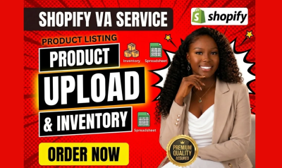I will do shopify product listing, product pload, and inventory management