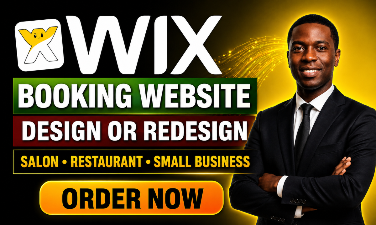 I will design wix website design redesign wix website wix online salon restaurant store