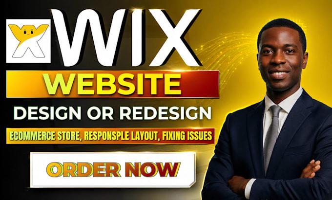 I will build wix website design wix website redesign or wix business website design