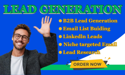 I will create b2b lead lists with targeted leads and linkedin lead research