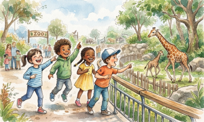 I will do children book illustration watercolor kids book illustrator, storybook art