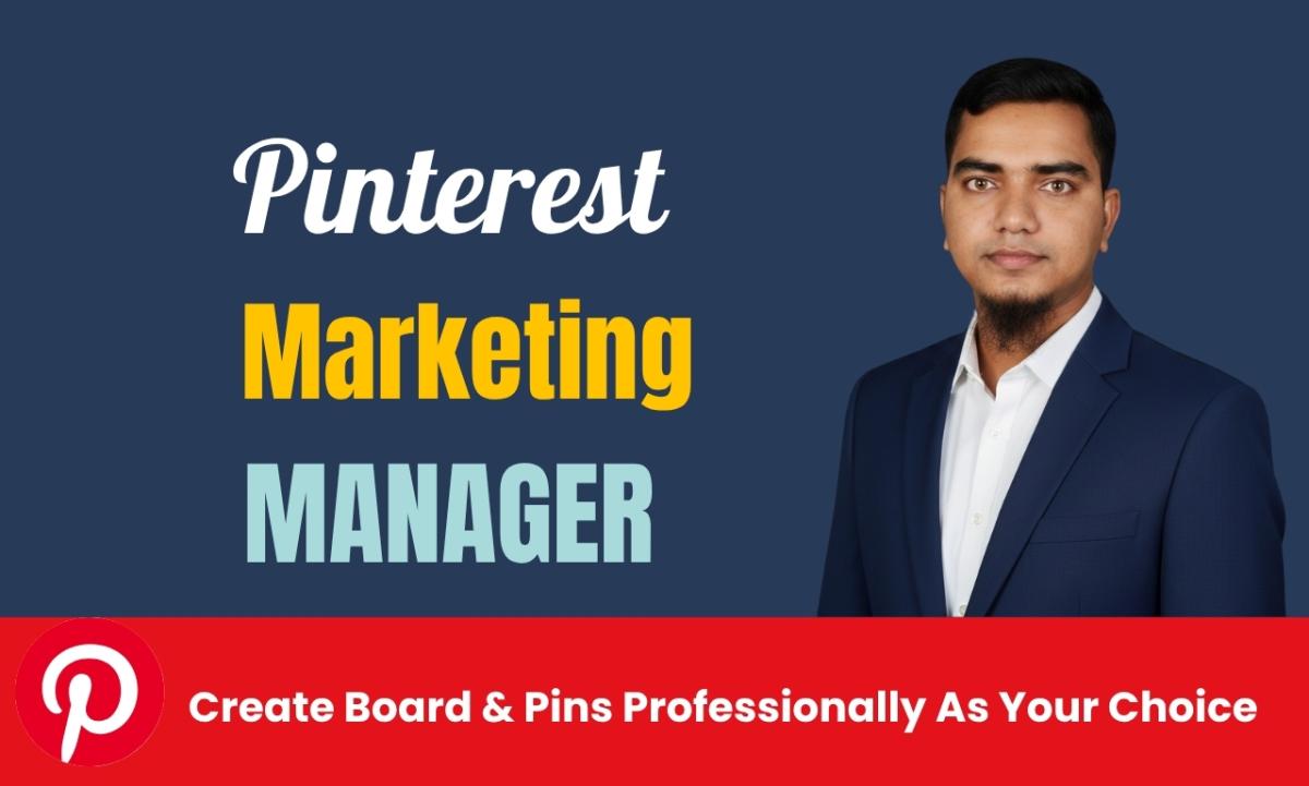 I will be your dedicated pinterest marketing manager to grow traffic