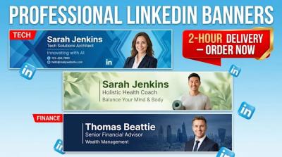 I will do linkedin banner post cover promotion sales navigator personal branding