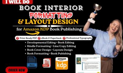 I will be your VA for ebook formatting layout designing and publishing