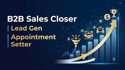I will help with b2b lead generation, appointment setting, and high ticket sales