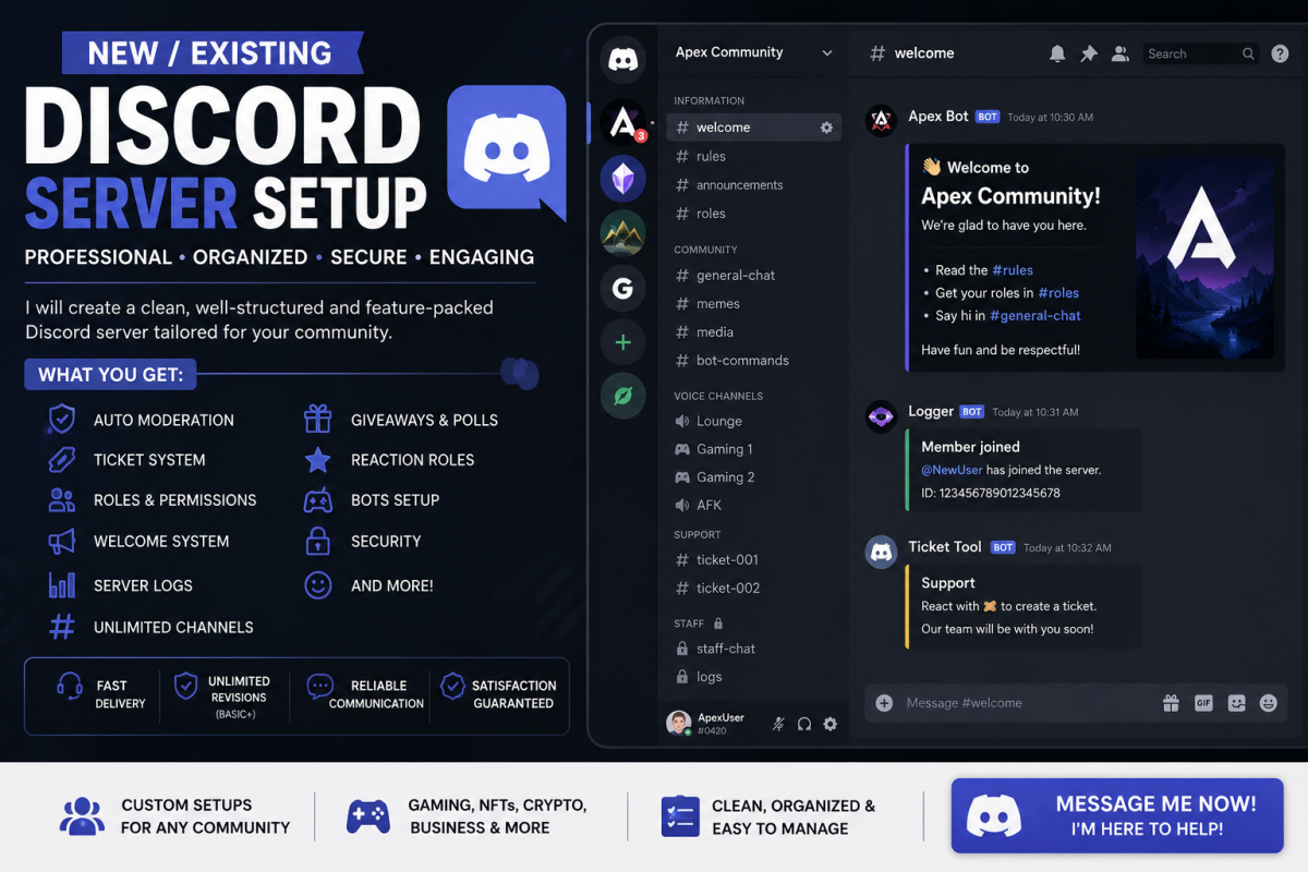 create discord discord server gaming discord roblox discord management