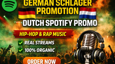 I will promote your german schlager dutch spotify music hiphop rap playlist promotion