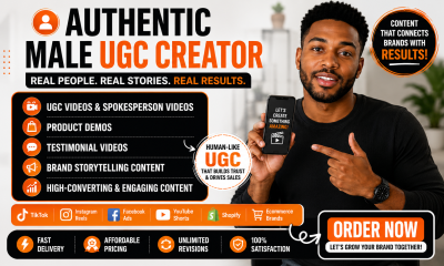 I will be human male ugc spokesperson english spokesperson selfie video