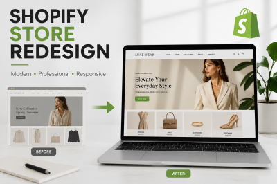 I will redesign shopify store, shopify website and dropshipping store