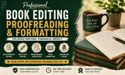 I will be book editor for novel, memoir, manuscript, nonfiction editing