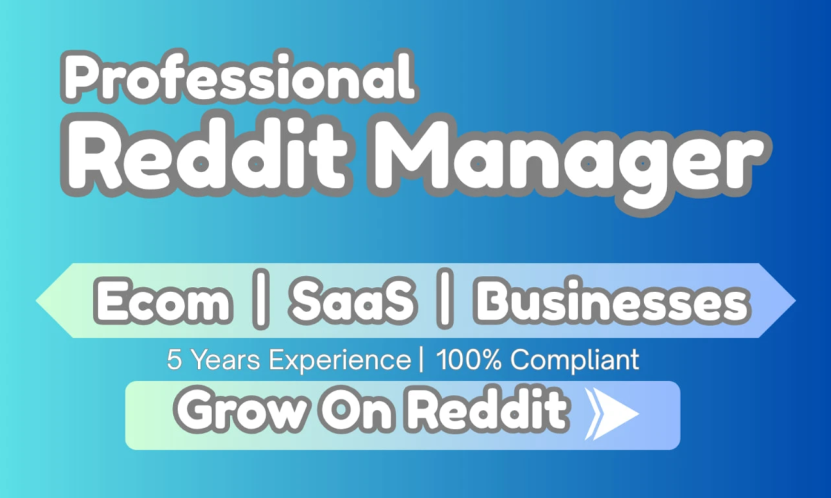 I will be your professional reddit manager