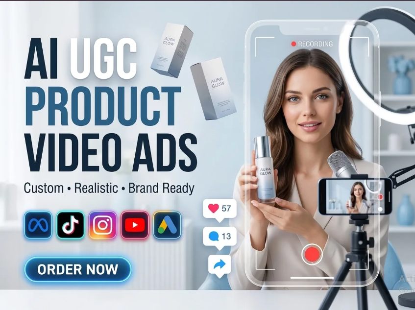 I will create custom ai ugc product video ads for your brand