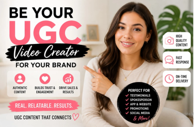 i will be your ugc creator for your brand