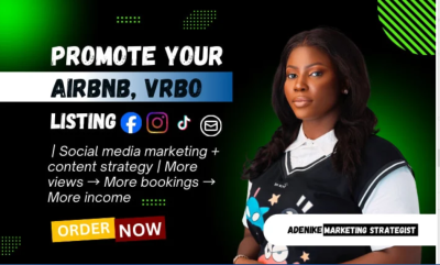 boost airbnb booking, airbnb marketing, vrbo airbnb promotion, airbnb listing