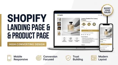 I will design high converting shopify landing pages and product pages