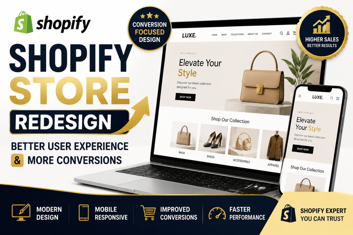 I will redesign your shopify store for better user experience and conversions