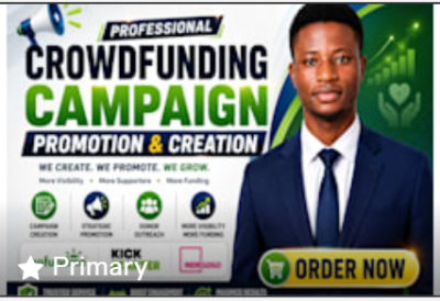 I will create and promote your crowdfunding campaign