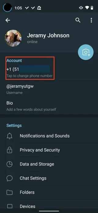 How to change your Telegram phone number  Android Central