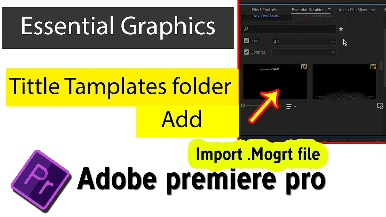 How To Import Templates Into Premiere Pro