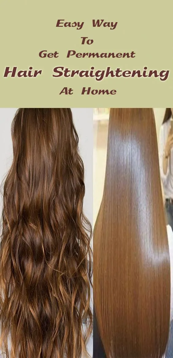 Learn how to straighten hair at home Now You have done hair rebonding 